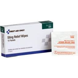 First Aid Only Sting Relief Wipes 10-pack