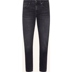 7 For All Mankind Herren Jsmxc340 Jeans, Schwarz