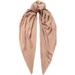 Saint Laurent Grand Carree Impressi Scarf - Beige