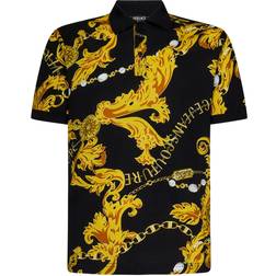 Versace Jeans Couture Couture Chain Polo T-shirt - Black