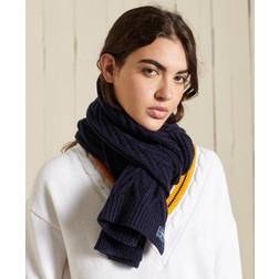 Superdry Womens Cable Lux Scarf - Blue