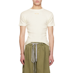 Maison Margiela Ribbed T-Shirt - Ecru