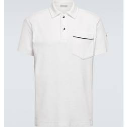 Moncler White Patch Pocket Polo