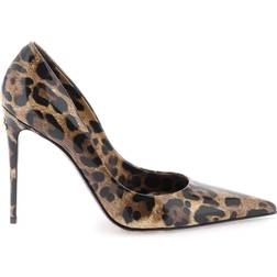 Dolce & Gabbana Printed polished calfskin pumps leo