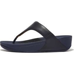 Fitflop Deepest Blue Lulu Leather Toe-Post Sandals