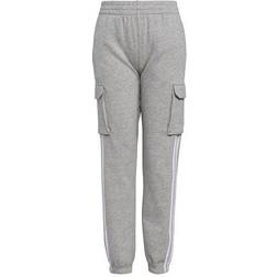 Adidas Boy's Cargo Fleece 3-Stripe Joggers - Grey Heather