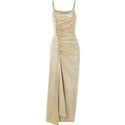 Rabanne Pleated Dress - Gold