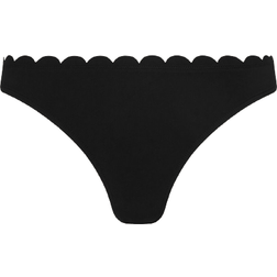 Accessorize Scallop Trim Bikini Bottoms - Black