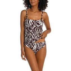 La Blanca Lingerie Strap Underwire Tankini Top - Fierce Lines