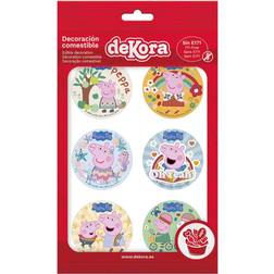 Dekora Peppa Pig Mini Edible Discs Tortenaufleger