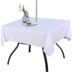 Fitable Washable with Zipper Tablecloth White (152.4x152.4cm)