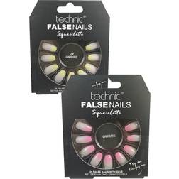 Technic Squareletto False Nail Pack Ombre UV Ombre 24-pack