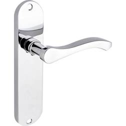 Capri Polished Chrome Lever Latch Door Handle