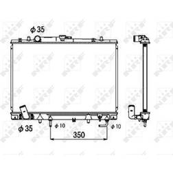 NRF 53687 Engine Cooling Radiator Brazed