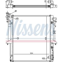 Kylare, motorkylning NISSENS 62896