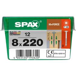 Spax Holzbauschrauben 8.0 220 TX 40 12