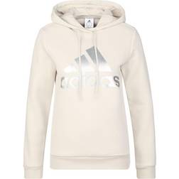 Adidas Loungewear Essentials Logo Hoodie - White/Silver