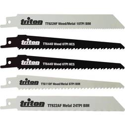 Triton 954242 Recip Saw Blade Set 5pce 150mm