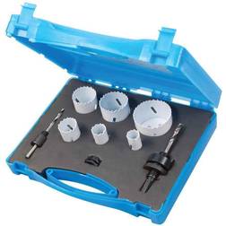 Silverline Plumbers Bi-Metal Holesaw Kit 9 Piece 19-57mm