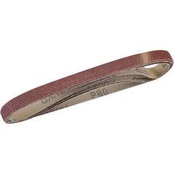 Silverline 740136 Sanding Belts 13 x 457mm 5pk 80 Grit