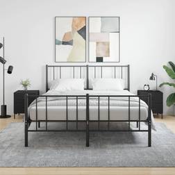vidaXL Cabinets 2 Engineered Bedside Table