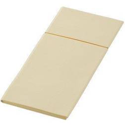 Duni letto bestikserviet 1/8 fold 40x33cm airlaid bio creme