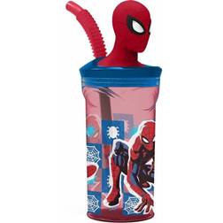 Euromic Spiderman 3D Figur Tumbler 360 ml Rød Drikkedunk