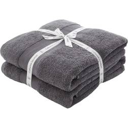 Catherine Lansfield Anti Bacterial Bath Towel Grey (140x90cm)