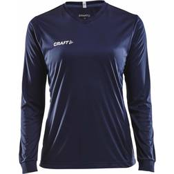 Craft Squad Jersey Solid Ls Dame Navy Blå