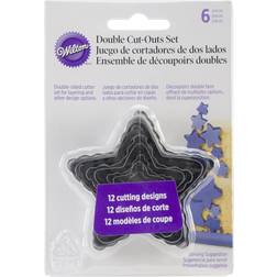 Wilton 6-Piece Nesting Fondant Double Cut Out Cutters Cake Decoration