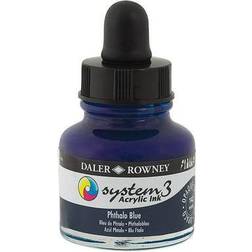 Daler Rowney System3 Ink 29.5ml Phthalo Blue