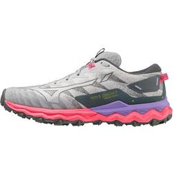 Mizuno Wave Daichi Trail running shoes Women's Pearl Blue High-Vis Pink Purple Punch