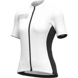 Ale color block damen kurzarmtrikot weis