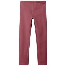 Name It Baby Girls' Nkfdavina Solid SWE Bru N Noos Leggings - Mauvewood
