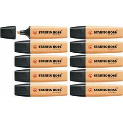 Stabilo Textmarker BOSS ORIGINAL Pastel 10er Pack sanftes Orange