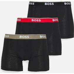 HUGO BOSS Three-pack of stretch-cotton boxer briefs with logos