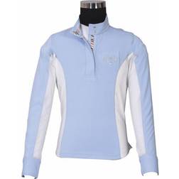 Equine Couture Girls Cara Show Shirt Baby Blue