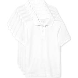 The Children's Place Kid's Uniform Pique Polo 5-pack - White (3001589_10)
