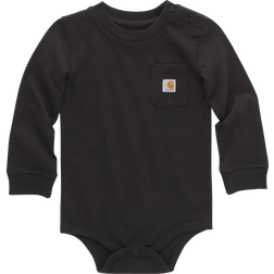 Carhartt Long-Sleeve Pocket Bodysuit for Babies Black Months