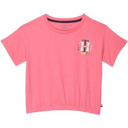 Tommy Hilfiger Girl's Varsity Logo Tee Hot Pink