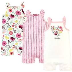 Touched By Nature organic cotton rompers, botanical