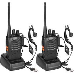 Baofeng BF-888S Long-Range 16-Channel Two-Way Walkie Talkies 2-Pack