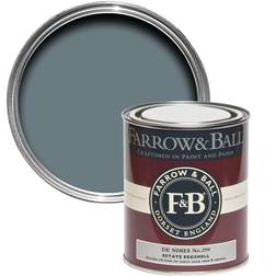 Farrow & Ball Estate De Nimes No.299 Eggshell Metal 750Ml Wood Paint Blue, Grey 0.75L