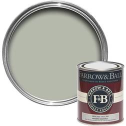 Farrow & Ball Modern Mizzle No.266 Eggshell Paint, 750Ml Wood Paint Green, Grey 0.75L