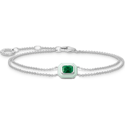 Thomas Sabo Charming Green Stone Bracelet A2095-496-6