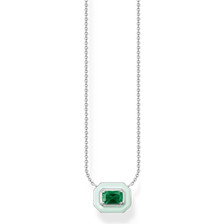 Thomas Sabo Halsband Med Grön Sten
