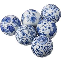 Oriental Furniture Porcelain Ball Decoration 3" 6