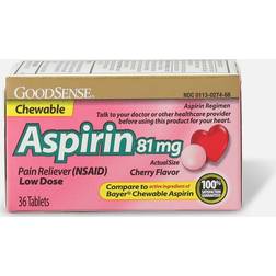 GoodSense Aspirin 81 mg Pain Reliever NSAID