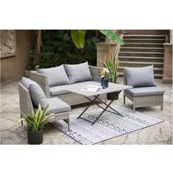Ondis24 4-teiliges Gartenmöbel Los Lounge-Set