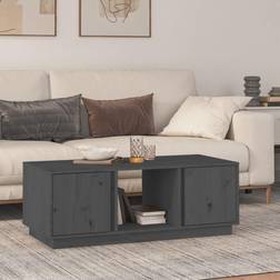 vidaXL 110x50x40 massivt Sofabord